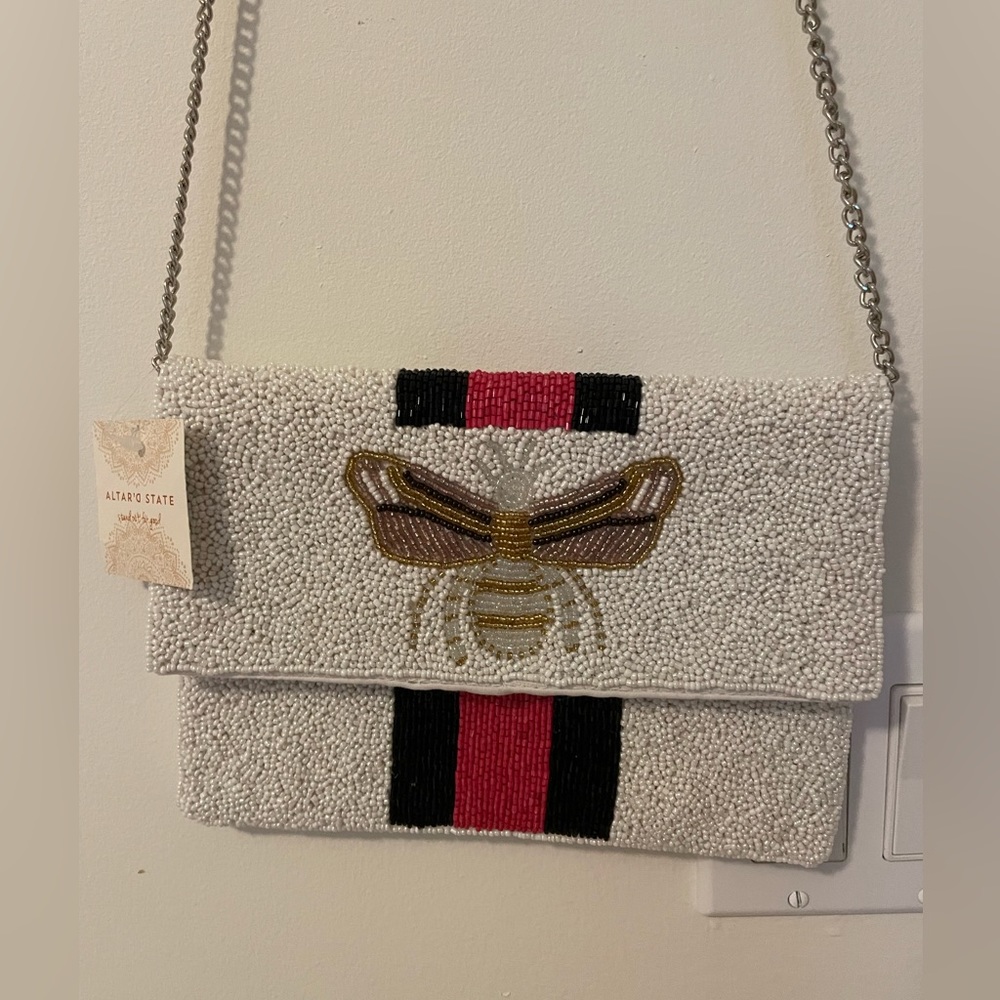Embellished Bumble Bee Clutch